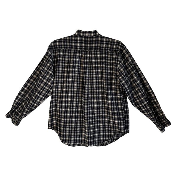 Arizona Jean Company Women's Plaid Long Sleeve Shirt Size Large 100% Cotton - Picture 2 of 9
